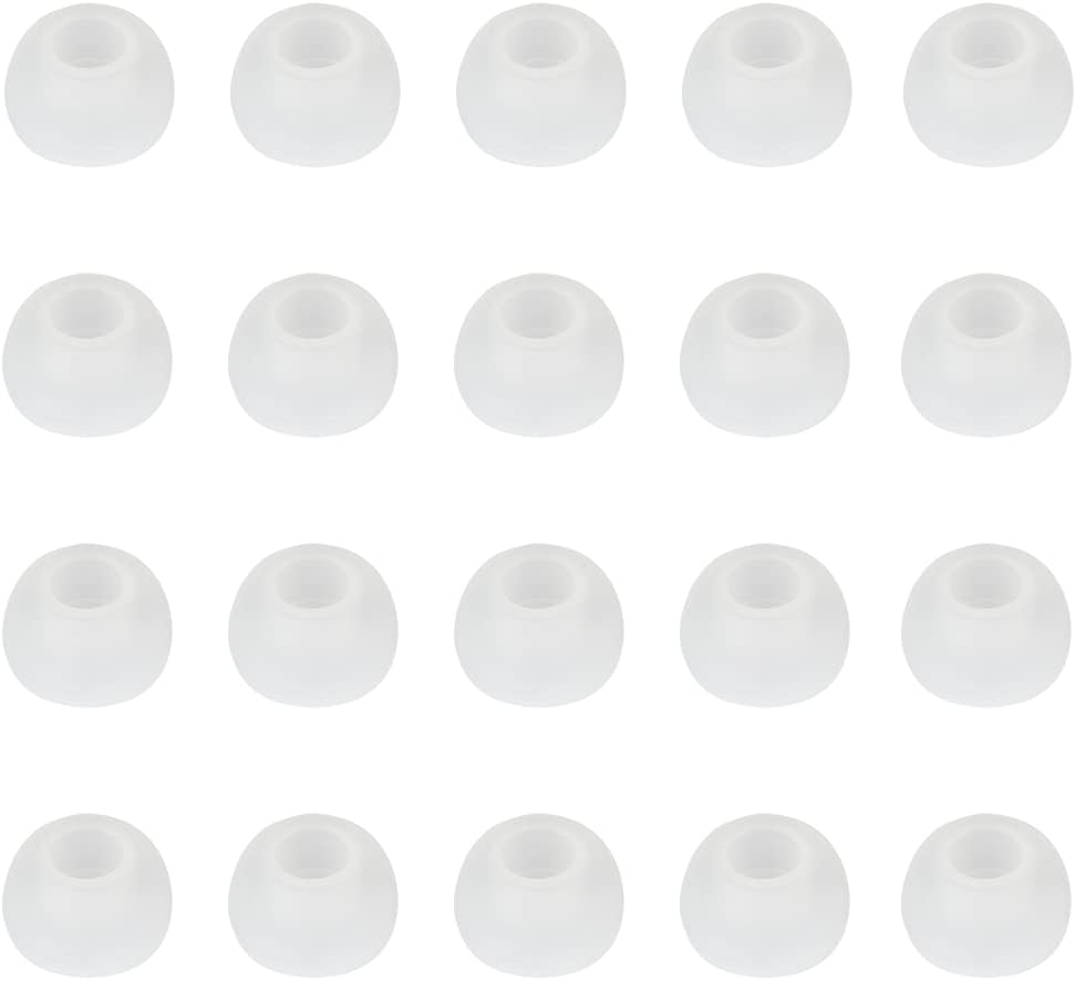Silicone Earbud Tips Replacement Ear Tips for in- Ear Headphones Earbud Rubber Tips Eartips, 10 Pairs Large