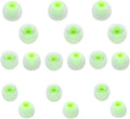 Earbuds Replacement Tips Silicone Earbud Tips Ear Gels Fit for Inner Hole from 3.8mm - 5.1mm Earphones 9 Pairs S/M/L Clear Green