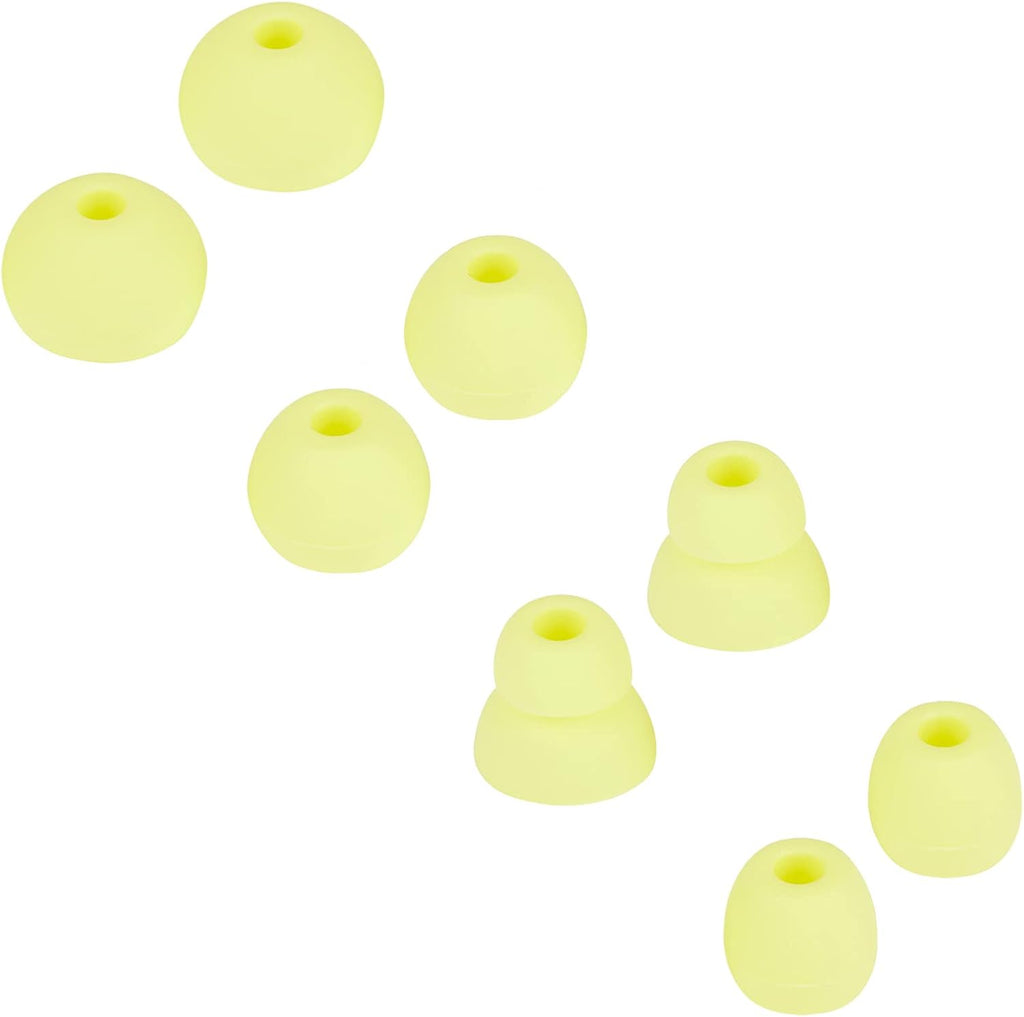 Earbud Tips Replacement Earbud Tips Earbud Replacement Tips Earbuds Replacement Tips Ear Pads Ear Cushions Ear Tips for Earbuds for Powerbeats Pro Beats Wireless Earphone Headphones 4 Pairs (Yellow)