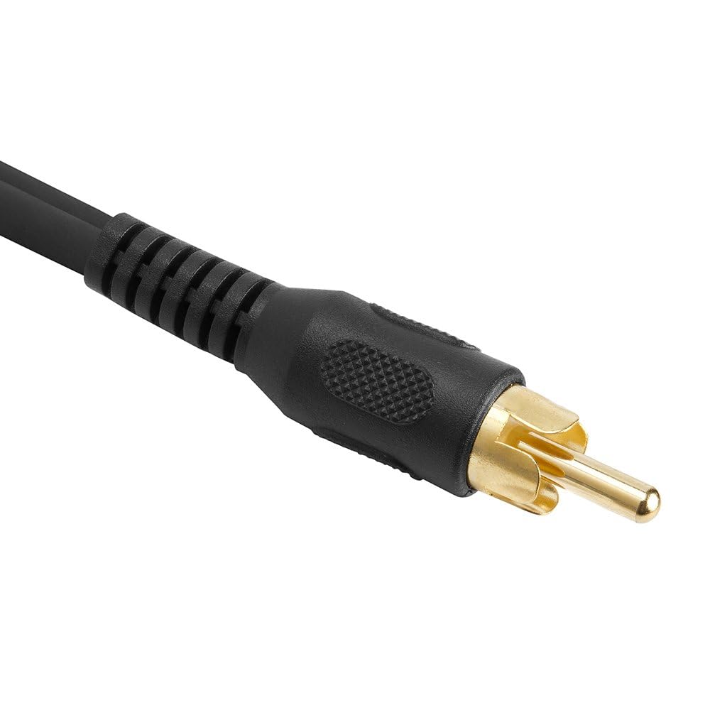 Cmple - 1 Male to 2 Male Stereo Audio Y-Cable, 2 Plugs to 1 Plug Audio Stereo Subwoofer Cable
