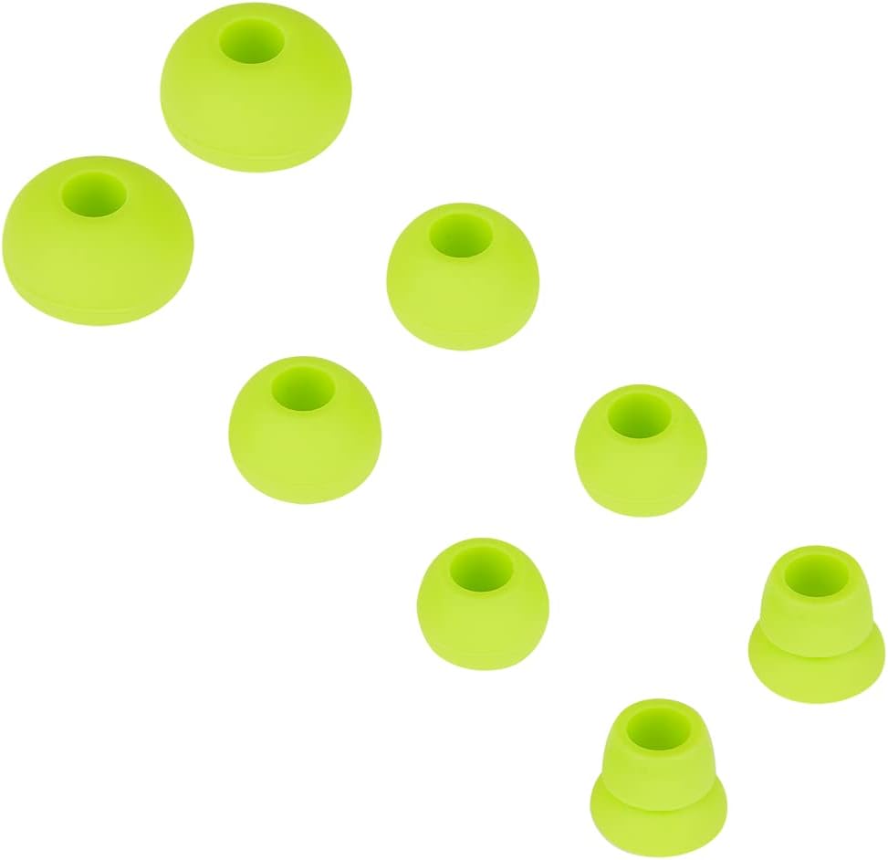 Replacement Silicone Eartips Earbuds Eargels Compatible with Powerbeats 1/2/3 Wireless Beats by Dre Headphones,4 Pairs Earbud Cap(Yellow)