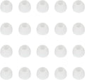 10 Pairs Silicone Medium Replacement Ear Tips - Eartips for In-Ear Headphones - Rubber Tips Earbud Covers - Earbud Cap (White)