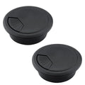 2 Pcs Desk Grommet 2" / 50 mm, Desk Cord Hole Cover, Cable Grommet ABS Plastic, Desk Hole Grommet for Home & Office Pc, Detachable Adjustable Cable Cord Organizer-Black