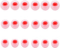 Earbud Replacement Tips Silicone Earbud Tips Headphone Earbud Tips Ear Gels Fit for Inner Hole from 3.8mm - 5.1mm Earphones 9 Pairs S/M/L Clear Red