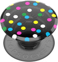PopSockets Translucent Phone Grip with Expanding Kickstand, PopSockets for Phone, Translucent PopGrip - Black Disco