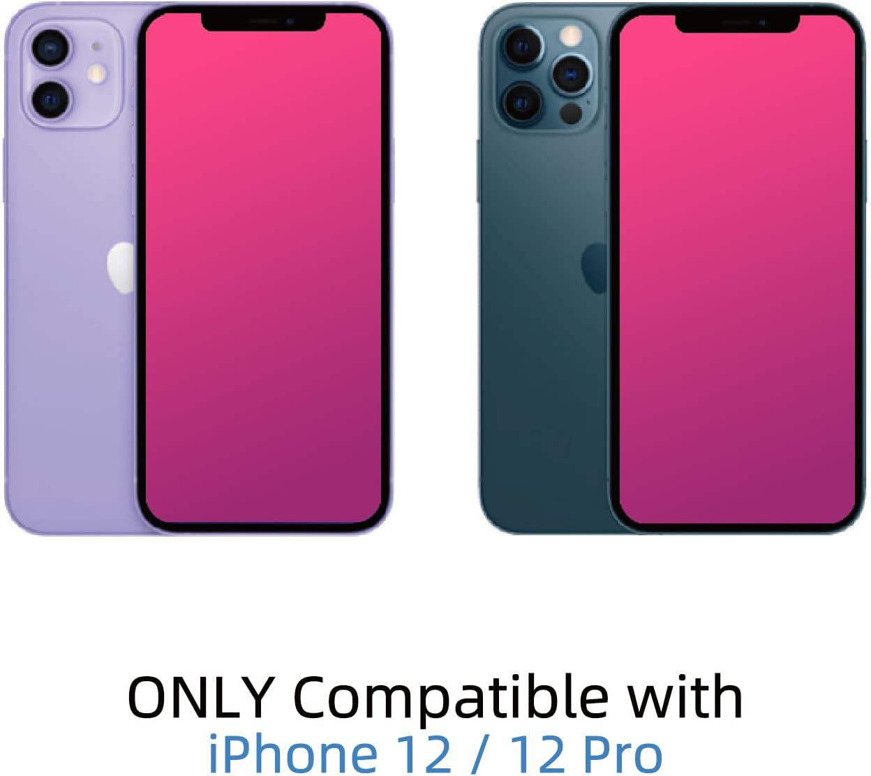 EGKimBa Privacy Screen Protector compatible with iPhone 12 /iPhone 12 Pro, 6.1 inch Gradient Colorful Electroplated Anti-Spy Anti-Blue Light Easy Installation Tempered Glass