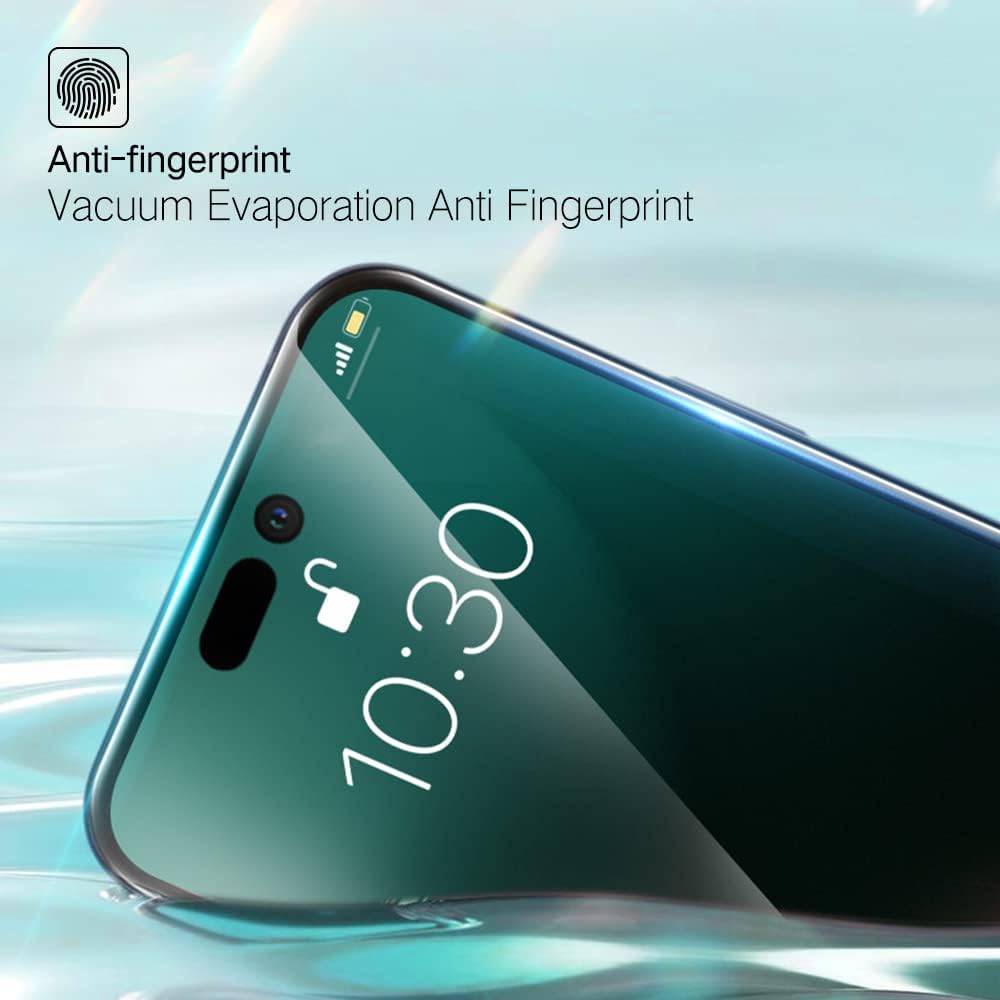 PERFECTSIGHT Sapphire Anti Blue Light Screen Protector Designed for iPhone 14 Pro, [Medical-Grade Eye Protection] HD Filter 6 Radiations Shatterproof Diamond Hard Tempered Glass (6.1 inch)