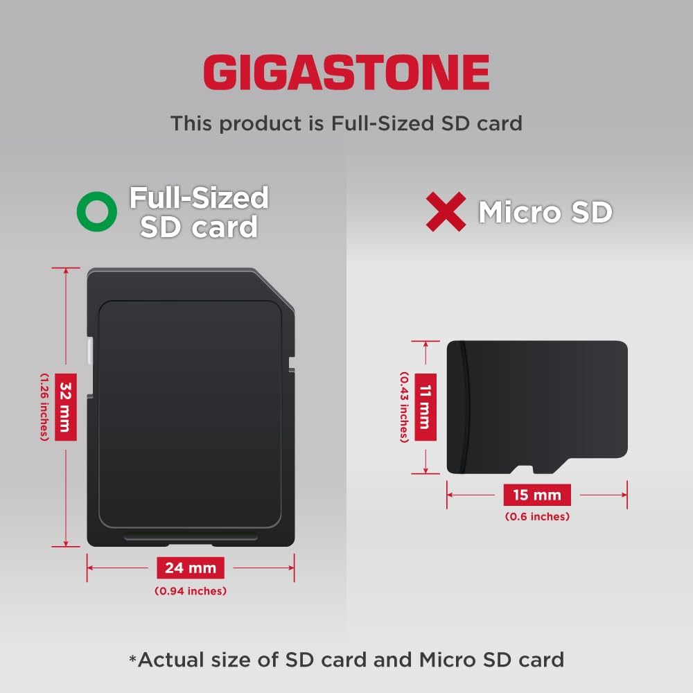[5-Yrs Free Data Recovery] GIGASTONE 256GB SD Card, 4K Camera Pro MAX, A2 4K SDXC Memory Card High Speed 4K UHD Video Compatible with Canon Kodak Digital Camera, with 1 Mini case