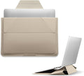 MOFT Laptop Carry Sleeve, 2-in-1 Laptop Bag & Stand for 13" MacBook Air/Pro & Dell/HP/Lenovo/Asus, Stylish Slim Computer Sleeve Bag with Expandable Storage for Computer Accessories, Beach White