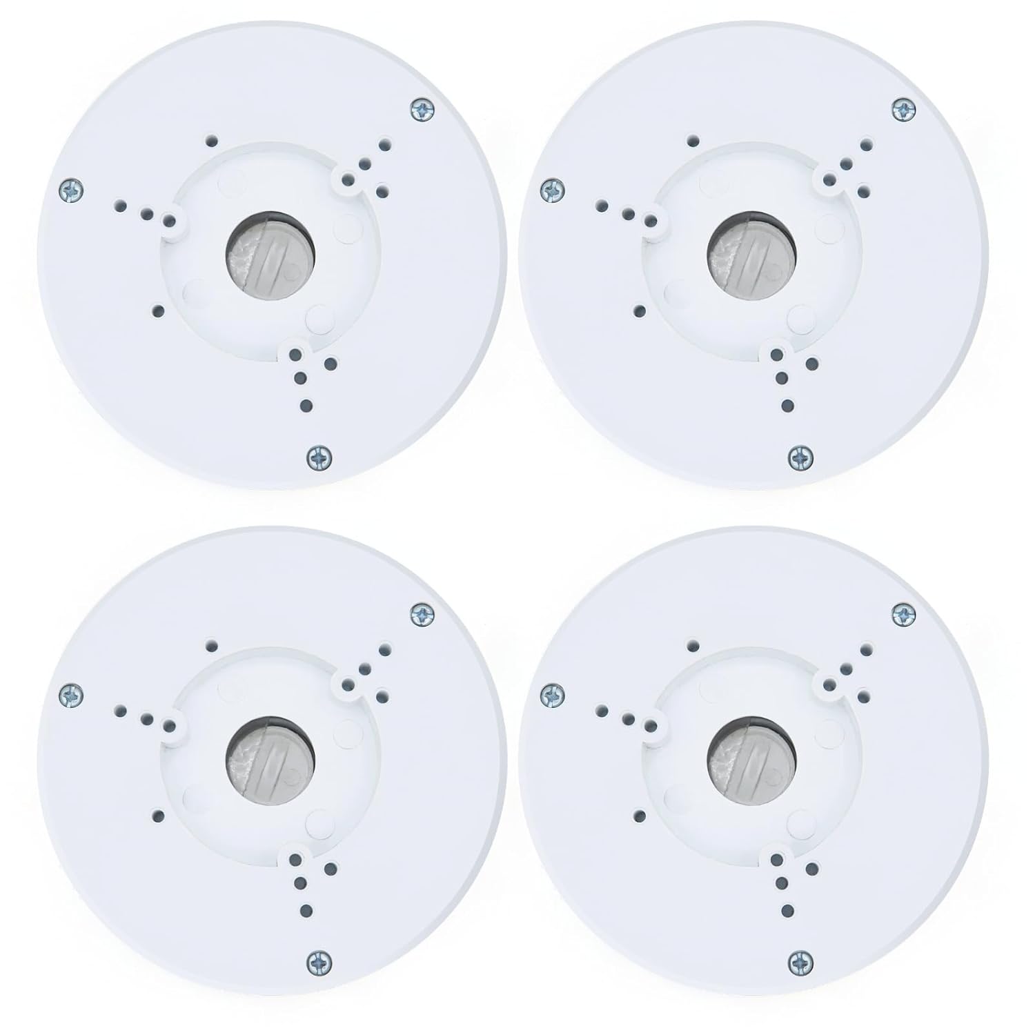 4 Pack PFA130-E Security Camera Junction Box-Premium ABS Security Camera Mount Bracket-Waterproof Universal Camera Junction Box for Mounting Surveillance Cameras-Outdoor Security Camera Box