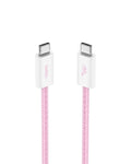 Belkin USB C to USB C Cable, 3.3ft, 60W - Type C Charger, iPhone Charger Cord, Soft, Braided, Flexible for iPhone 16, Galaxy S25, Pixel 9, Airpods, iPad Pro, Tablet & More, Travel Essentials - Pink