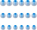 Earbud Tips Soft Silicone Earbuds Replacement Tips Fit for in-Ear Headphones(Inner Hole from 3.8mm - 4.2mm Earphones) 9 Pairs S/M/L,Transparent Blue