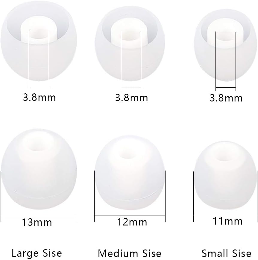 Earbud Tips Replacement - 9 Pairs SML Eartips Eargels