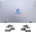 Replacement Laptop LCD Cover Back Rear Top Lid with Hinges for HP Envy X360 15-ED 15M-ED 15T-ED L93203-001 L93204-001 (Silver)