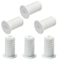 6pc Starlink Cable Grommet 3/4" Silicone Anti-Slip Waterproof Wall Hole Pass Through Split Cable Bushings for TV Wire Ethernet Cord, Starlink Cable Routing Kit Accessories,38mm/1.5"Ht, White