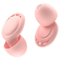 Ear Plugs for Sleeping Noise Reduction, Beinkap Reusable Earplugs Hearing Protection for Focus, Study, Work – 6 Pair Eartips in S/M/L – Flexible Silicone Soft – 35dB Noise Cancelling - Pink