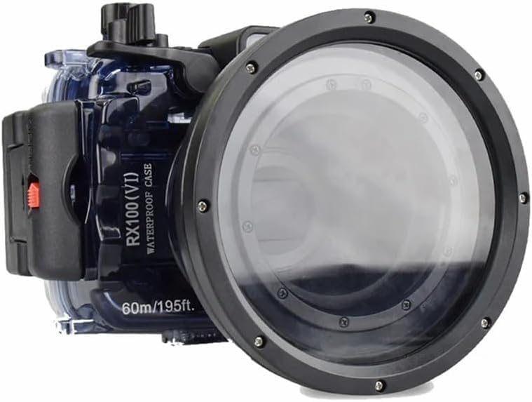Sea Frogs Waterproof Camera Housing Compatible with Sony RX100 VI IPX8 40m/130ft Maximum Diving Depth Underwater Camera Case for Diving, Surfing, Rowing, Skiing