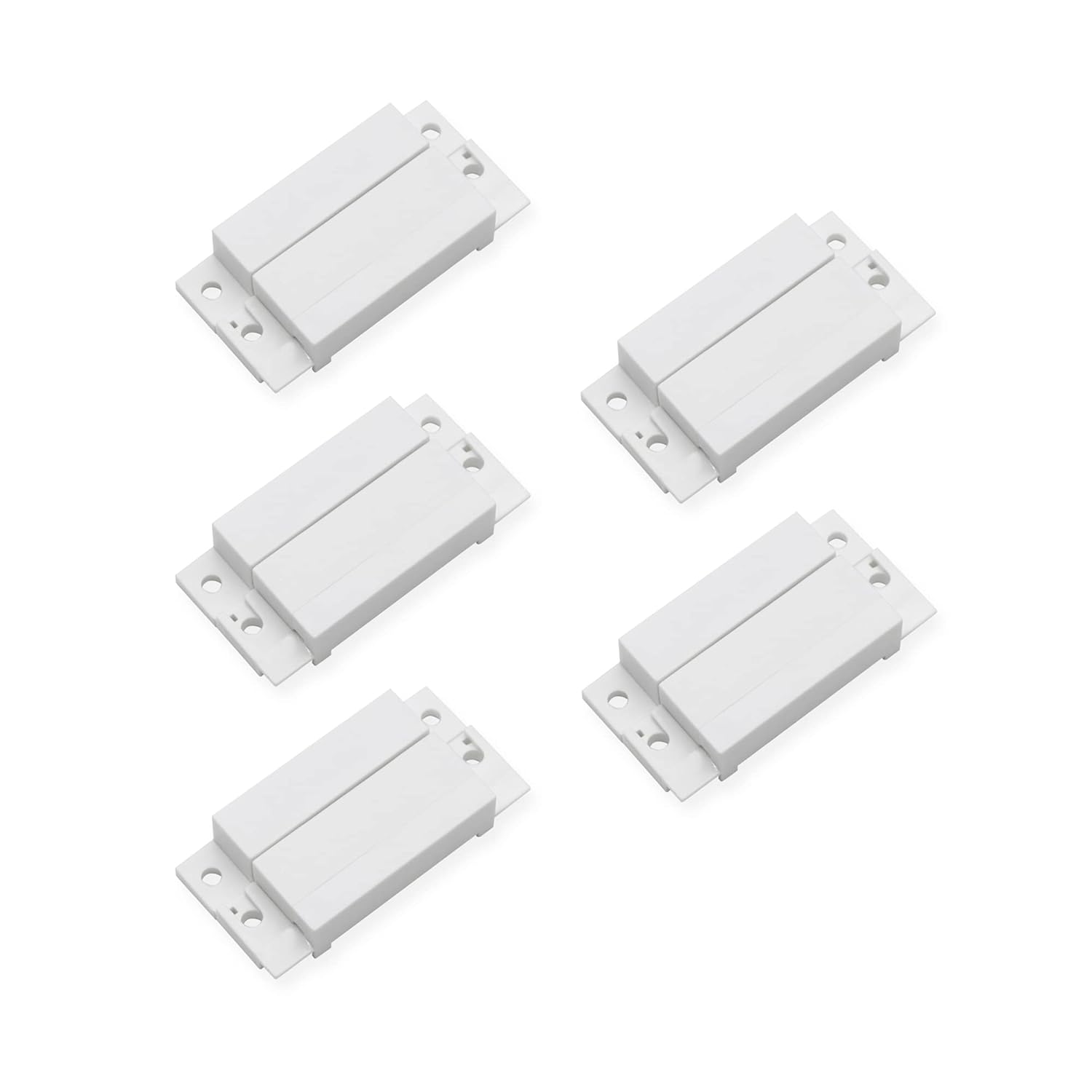 Magnetic Reed Switch NC NO COM Surface Mount Wired Door Window Contact Sensor with Cover for Home Security and Burglar Alarm Systems MC-31 5pcs