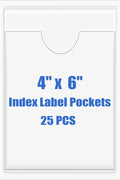Origin-Joy 25 PCS Self-Adhesive Index Label Pockets by Origin-Joy