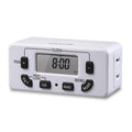 Fosmon 7 Day Digital Timers for Electrical Outlets, Indoor Plug-in Light Timers Switch Programmable, Electric Wall Plug for Lamp, Grow Reptile Lights, Aquarium, 15A/1875W, Grounded