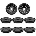 8PCS Cable Grommets, 2-3/16"(55mm) Desk Hole Cover Petal Shaped Buckle Type Nylon Snap Bushing Grommet, Wire Hole Cover Insert for Cables and Cords Management and Protection of Cabinet, Black