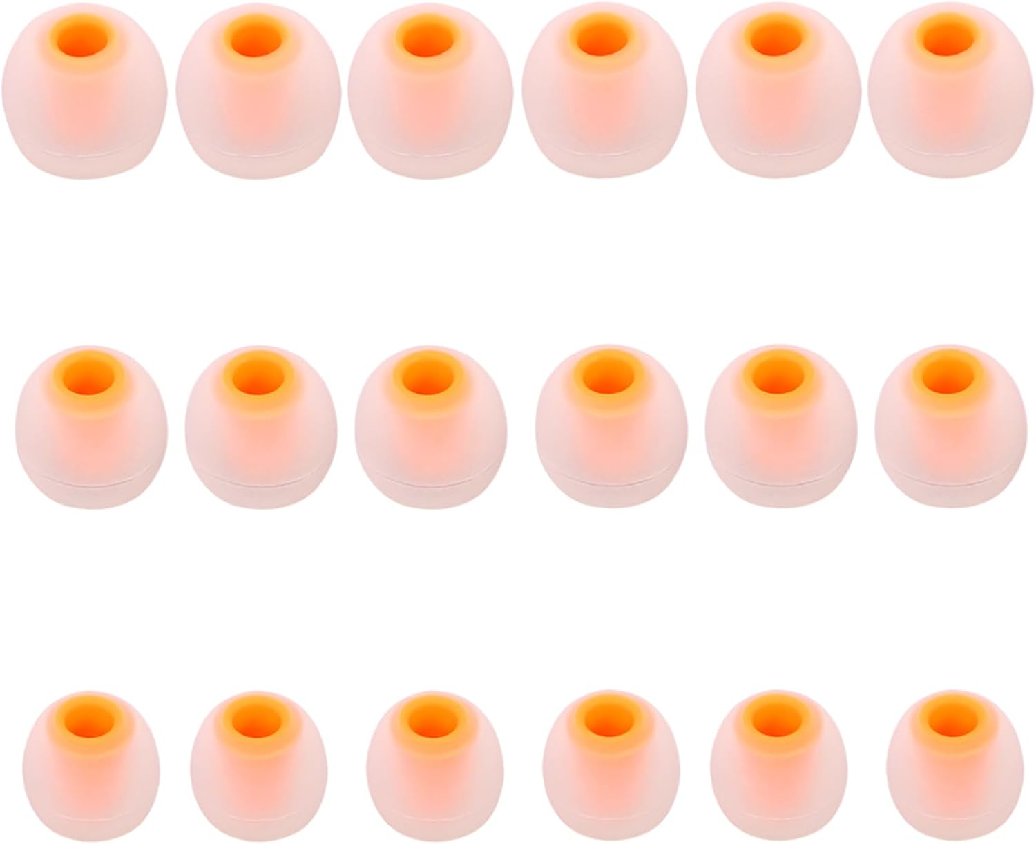 Earbud Replacement Tips Silicone Earbud Tips Earbud Covers Fit for in-Ear Headphones (Inner Hole 3.8mm -5.1mm) Earbud Rubber Tips Eartips 9 Pairs S/M/L