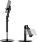 NEEWER Basics Cell Phone Stand for Desk, Adjustable Phone Holder Clamp with Weighted Metal Base, Office Table Phone Mount Compatible with iPhone 16 15 Pro Max Plus Samsung for Video Recording, ST006