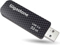GIGASTONE V30 32GB USB 2.0 Flash Drive, Retractable Sliding Design Pen Drive, Carbon Fiber Style Thumb Drive, Reliable Performance & Durable