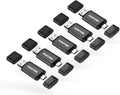 GIGASTONE 32GB Dual Flash Drive (5 Pack) Z40 USB 3.2 Gen 1, 2-in-1 Type-A & Type-C, 100MB/s Ultra Fast, Head Cap Design, Plug & Play for Smartphone/PC/Mac/TV/Car Audio, USB 2.0/3.0/3.1 Compatible