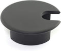 HJ Garden 1pc 1-3/8 inch (35mm) Desk Wire Cord Cable Grommets Hole Cover for Office PC Desk Cable Cord Organizer Zinc Alloy Cover Black