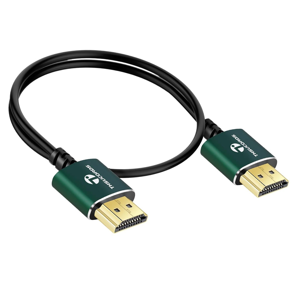 Slim HDMI Cable 3.3FT, Ultra Soft & Thin HDMI to HDMI Cord, Extreme Flexible & Skinny HDMI Wire Supports High Speed 4K@60Hz 18gbps 2160p 1080p