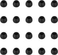 Silicone Small Replacement Earbud Tips Eartips for In-Ear Headphones Rubber Tips Earbuds Cap 10 Pairs (Black)