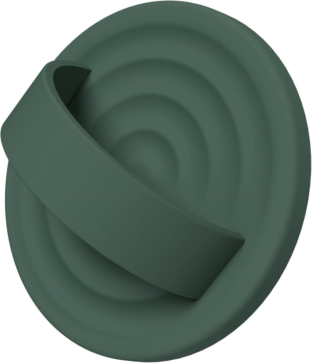 Magnetic Phone Ring Grip Holder, Silicone Finger Loop Grip, Compatible with MasSafe, Back of Phone for iPhone Pro Max/Plus/16/15/15/14/13/12 Series, Alpine Green