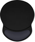 ITNRSIIET Ergonomic Mouse Pad with Comfort Gel Wrist Rest, Non-Slip PU Base, Smooth Textured Surface, Reduces Hand Fatigue & Wrist Pain, 8.7 x 7.2 Inch for Office Gaming Home, Black Gray Gradient
