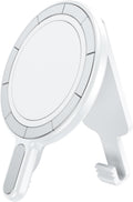 BAISRKE Magnetic Belt Clip Phone Holder, Strong Magnetic Waist Clip Compatible with Phone Cases, Portable & Versatile Accessory for Travel & Outdoor Use - White