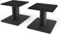 Kanto SP6HD Desktop Speaker Stands for Medium/Large Bookshelf Speakers & Mid-Size/Full-Size 4”-7” Studio Monitors | 6" Tall | Black | Pair