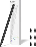 Pencil 2nd Generation for iPad 2018-2024 with Magnetic Wireless Charging Compatible with Apple iPad Pro 13”(M4)/12.9”/11”,iPad Air 6(M2)/5/4/3,iPad mini 7(A17 Pro)/6/5,iPad10/9/8/7/6 Black