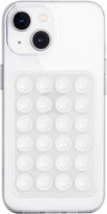 Silicone Suction Phone Case Mount, Non Slip Sticky Phone Grip for Cellphone, Silicon Adhesive Suction Cup Phone Mount, Strong Grip Holder for Selfies and Videos (Translucent)