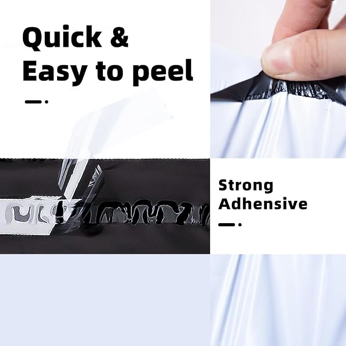 POLYSELLS 200 pcs 6x9 Inches White Poly Mailers Shipping Envelopes, Strong - Image 3