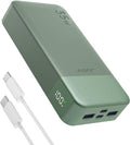20000mAh Power Bank Portable Charger, 35W PD 3.0 QC 4.0 Fast Charging Phone Charger with LED Display, Travel Battery Pack 2 USB C 2 USB A Ports for iPhone 16/15/14 Series, Galaxy, iPad