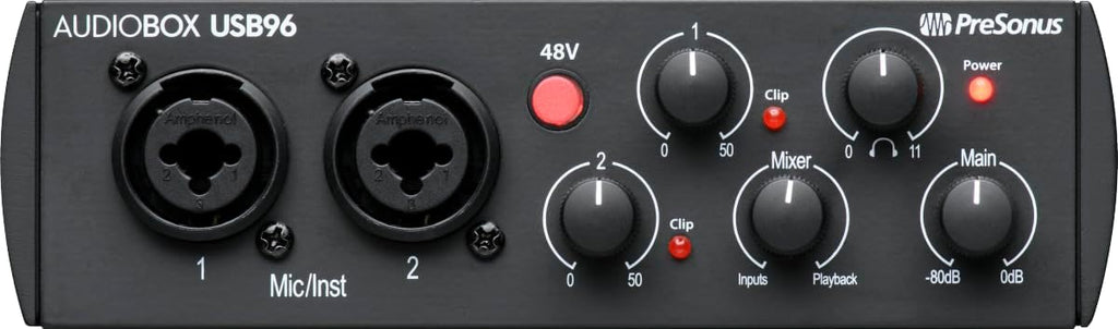 PreSonus AudioBox 96 25th Anniversary USB Audio Interface with Studio One Artist DAW Recording Software