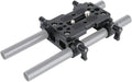 NICEYRIG Tripod Mounting Plate with 15mm Rod Clamp Railblock for Rod Support/DSLR Rig Cage