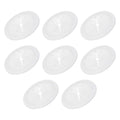 PATIKIL Desk Grommet 1-9/16", 8 Pcs Round Cable Grommet Cord Hole Cover with Adhesive Tape Flexible Table Wire Organizer for Office Home Table Countertop, White
