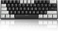 60% Mechanical Gaming Keyboard,Mixed Color Keycaps Gaming Keyboard with Linear Red Switches, Detachable Type-C Cable Mini Keyboard with Blue LED Light for PC/Laptop