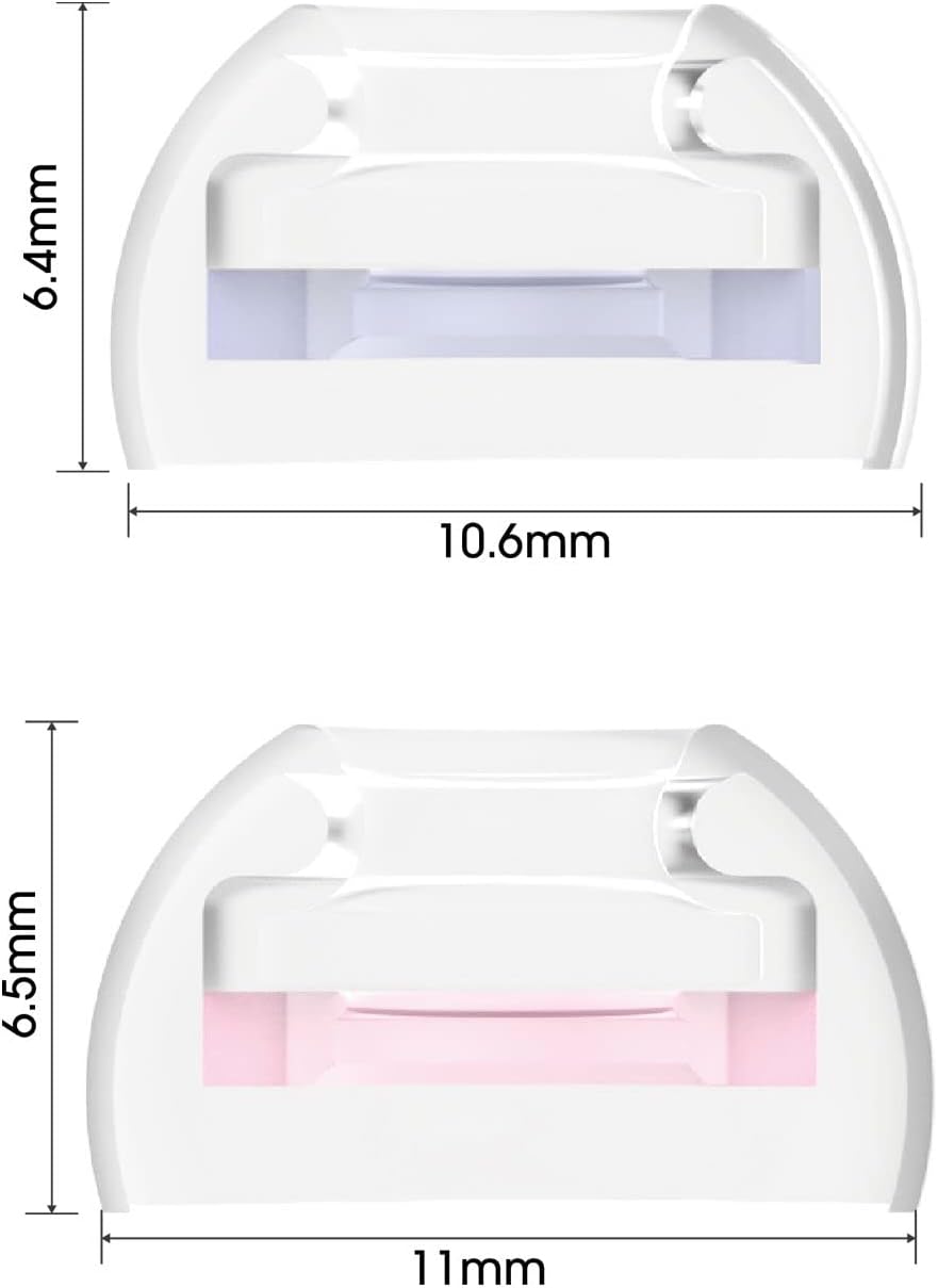 SpinFit CP1025- S/SS- Medical Grade Silicone Patented Ear Tips, Secure Fit and Supreme Comfort Fits MTW3, Galaxy Buds 2, Soundcore Space A40 & More (2 Pairs) (for Nozzle Diameter from 4-5.5mm)