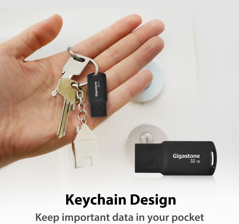 GIGASTONE V70 32GB 10-Pack USB 2.0 Flash Drive Thumb Drive Memory Stick Pen Drive Capless Design Pen Drive