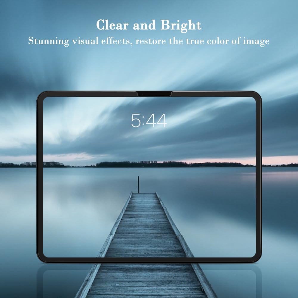 PERFECTSIGHT Anti Blue Light Screen Protector Compatible with iPad Pro 13 Inch 2024 M4, Eye Protection Blue Light Filter, HD Easy Installation Anti Fingerprint Tempered Glass, 1 Pack