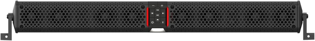 wet sounds Package - Black Stealth XT-12, 12 Speaker High Powered Sound Bar w/Remote and AS-8 8" 350 Watt Powered Stealth Subwoofer