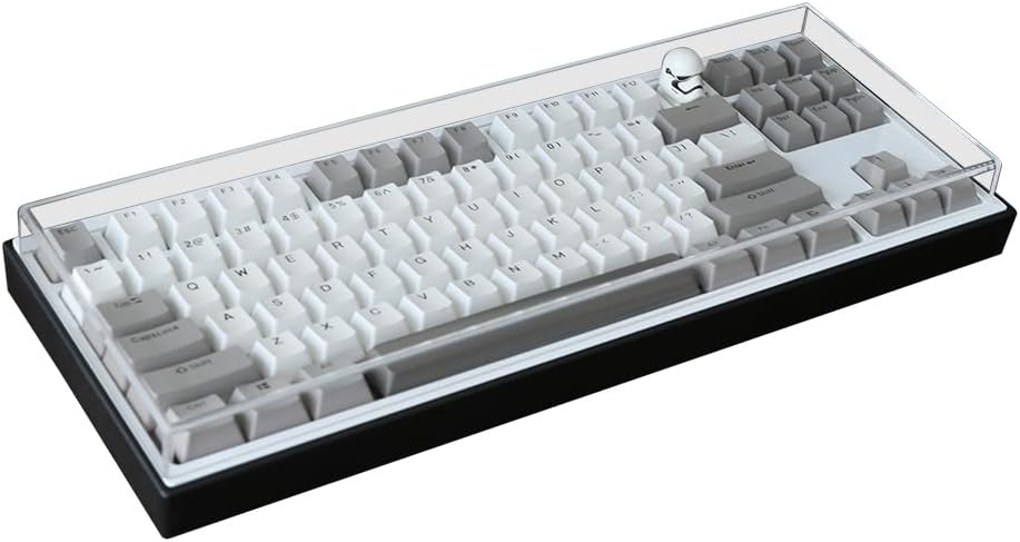 Acrylic Keyboard Dust Cover,98 Keys Transparent Mechanical Keyboard Protective Cover,Compatible with Computer Gaming Keyboards (14.96''x5.31''x0.87'')