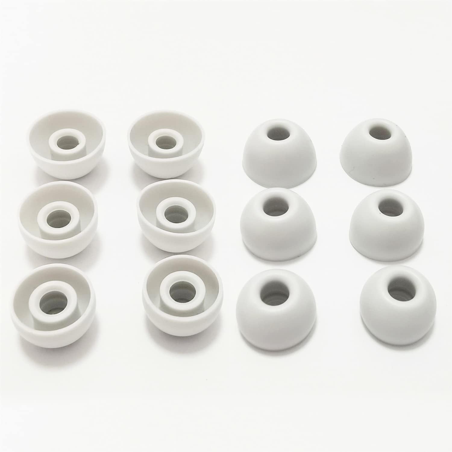 Silicone Eerbuds Tips for Beats Fit Pro Replacement Ear Tips for Beats Fit Pro/Beats Studio Buds Earbuds 6 Pairs LMS White